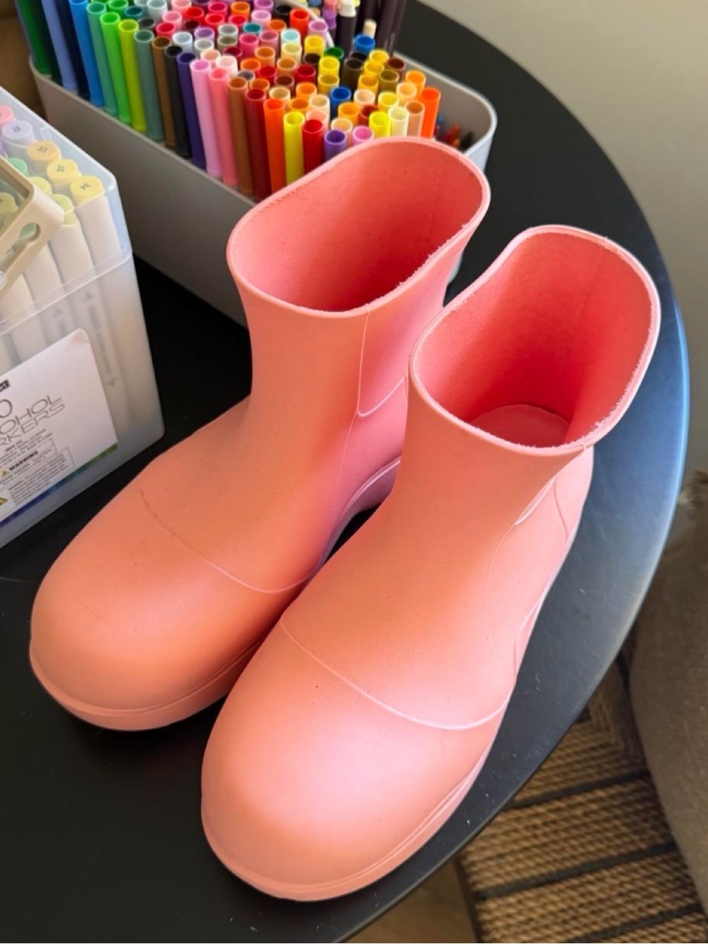 Women's Bottega Veneta Pink Puddle Boots